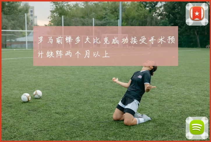 罗马前锋多夫比克成功接受手术预计缺阵两个月以上