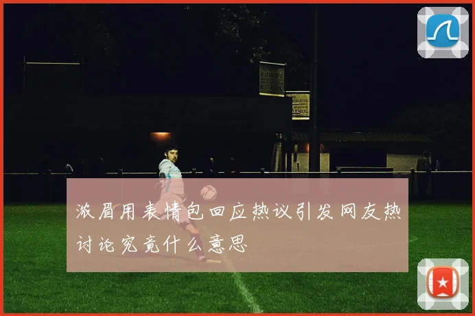 浓眉用表情包回应热议引发网友热讨论究竟什么意思